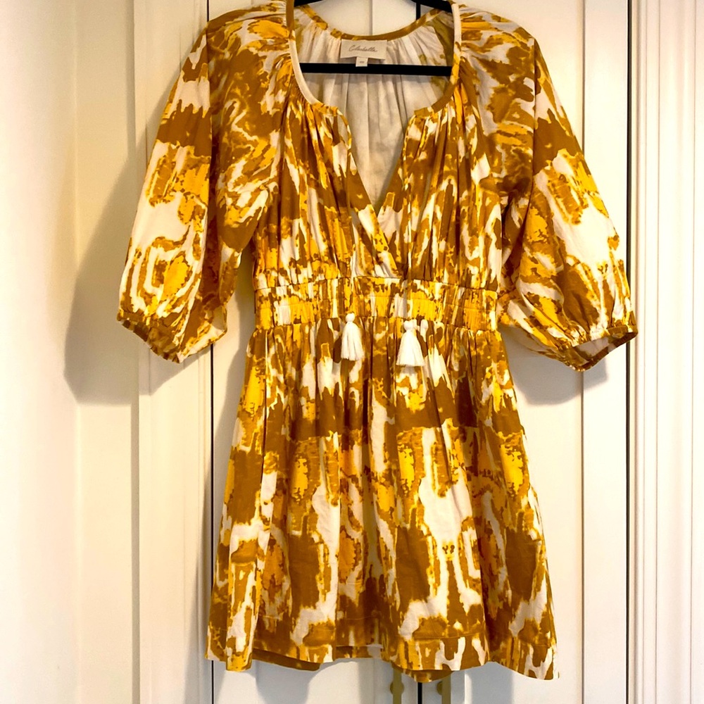 Cleobella Ikat dress XS yellow